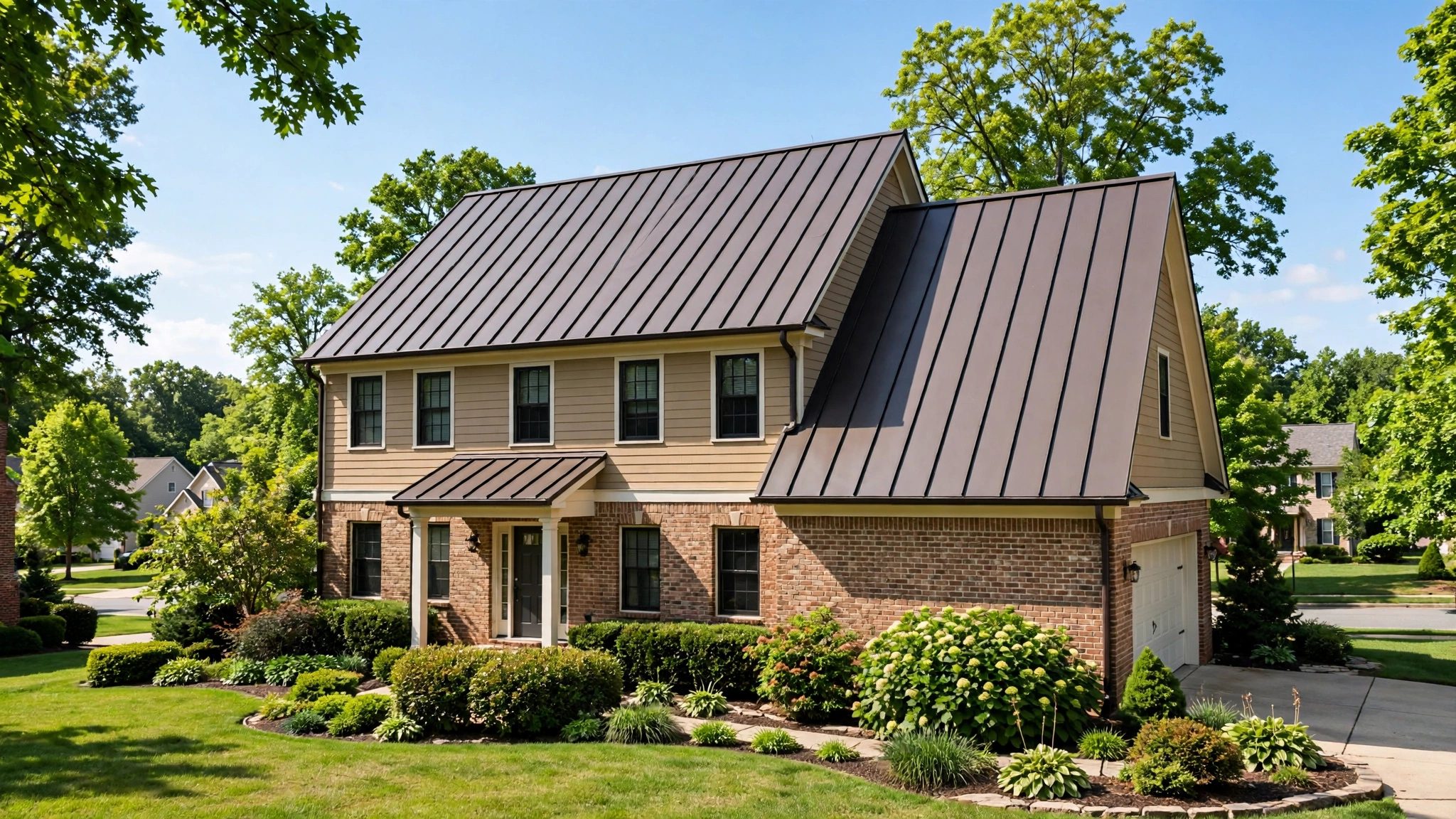 Standing seam metal roofing installed in Washington, D.C.