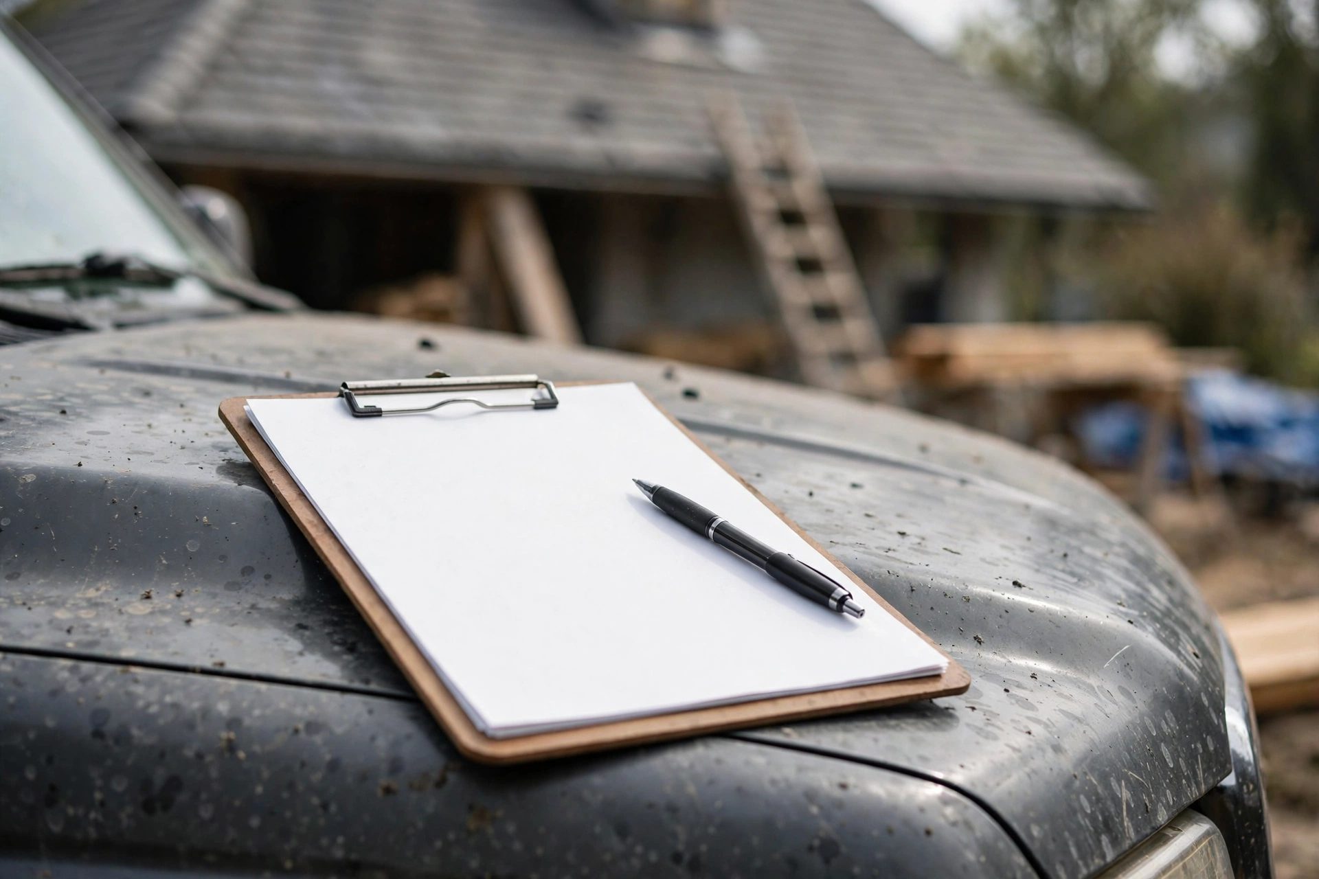 Written roofing cost estimate prepared for a Washington, D.C. homeowner.